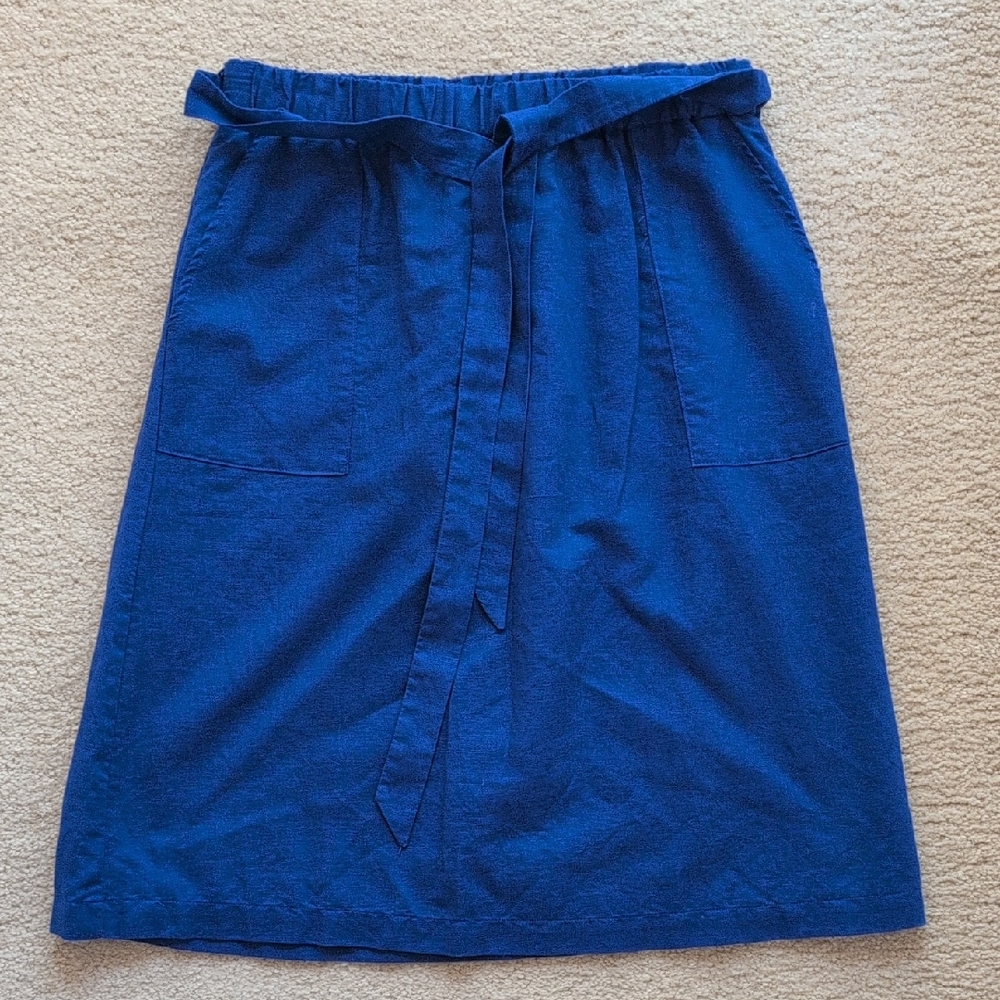 J. Crew Royal Blue A-Line Skirt